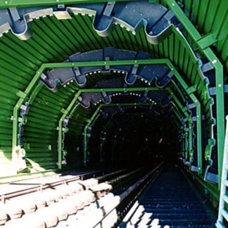 A green tunnel