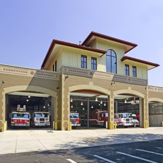 A Building for Parking Fire Engines