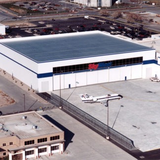 A White Color Warehouse for Airplanes
