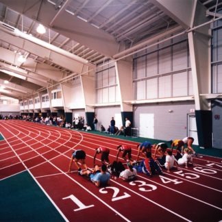 An indoor race track