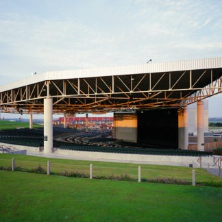 An outdoor stage